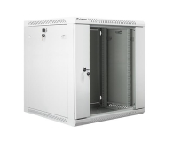 LANBERG Szafa instalacyjna wisząca 19'' 12U 600X600mm szara (drzwi szklane) WF01-6612-10S - 455394 - zdjęcie 3
